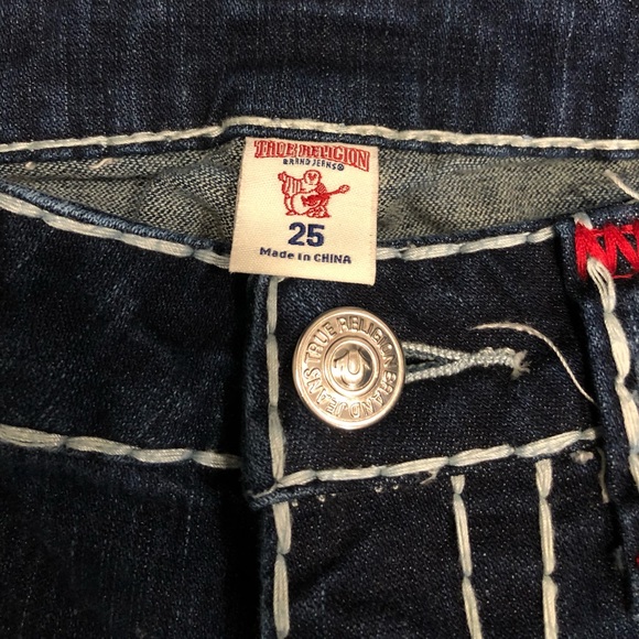 TRUE RELIGION HAND PICKED SKINNY RIPPED WOMENS JEANS - Picture 10 of 12